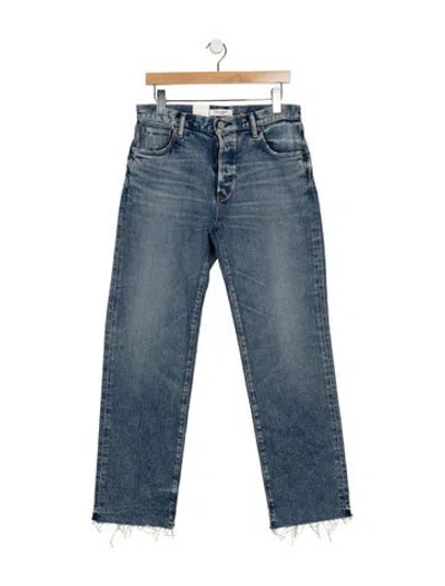 Pre-owned Moussy Vintage Mid-rise Straight Leg Jeans W/ Tags In Blue