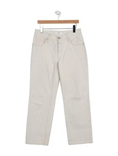 Pre-owned Moussy Vintage Mid-rise Wide Leg Jeans In Neutral