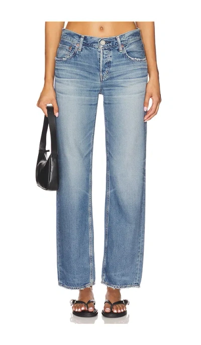 Moussy Vintage Millsboro Straight Jeans In Blue