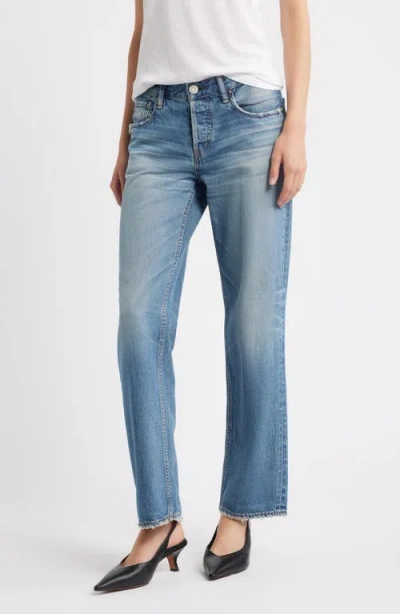 Moussy Vintage Millsboro Straight Leg Jeans In Blue
