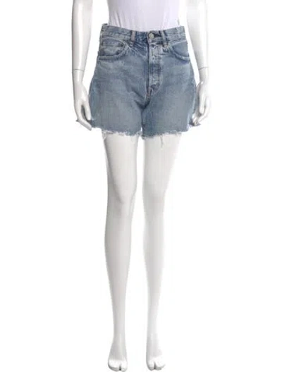 Pre-owned Moussy Vintage Mini Shorts In Blue