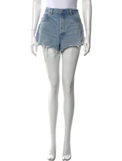 Pre-owned Moussy Vintage Mini Shorts In Blue