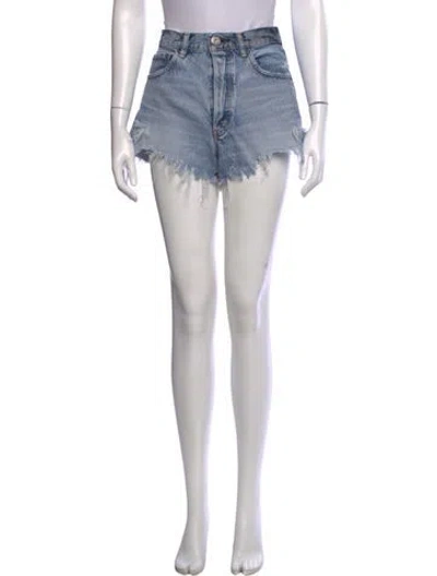 Pre-owned Moussy Vintage Mini Shorts In Blue
