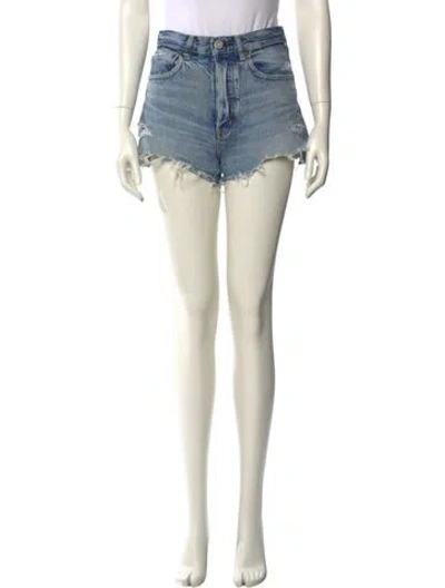 Pre-owned Moussy Vintage Mini Shorts In Neutral