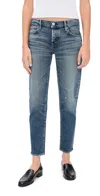 Moussy Vintage Mv Brickell Tapered Jeans Blue In Blue