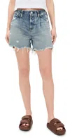 Moussy Vintage Mv Ludlow No Belt Shorts Light Blue