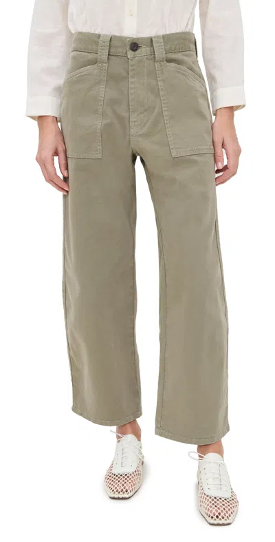 Moussy Vintage Mv Pomonok Gusset Cargo Pants Khaki
