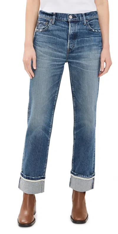Moussy Vintage Mv Sumterville Straight Jeans Blue
