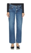 Moussy Vintage Philadelphia Straight Jeans In Blue