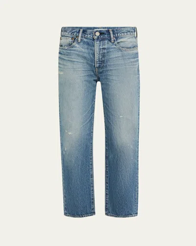 Moussy Vintage Quogue Mid-rise Boyfriend Jeans In Blue
