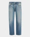 Moussy Vintage Quogue Mid-rise Boyfriend Jeans In Blue