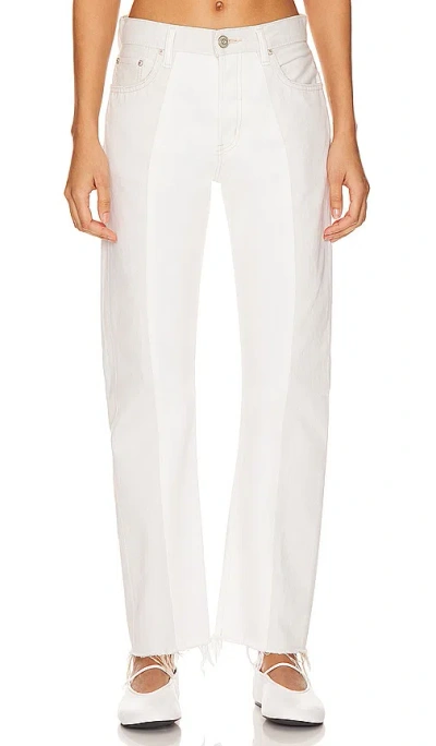 Moussy Vintage Raintrec Straight Jeans In White