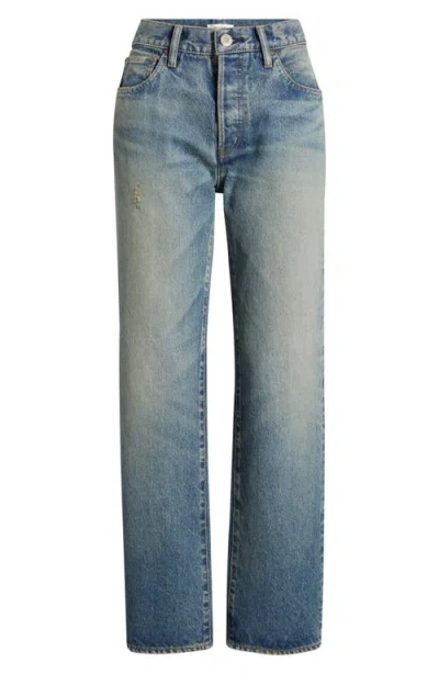 Moussy Vintage Randolph Straight Leg Jeans In Blue