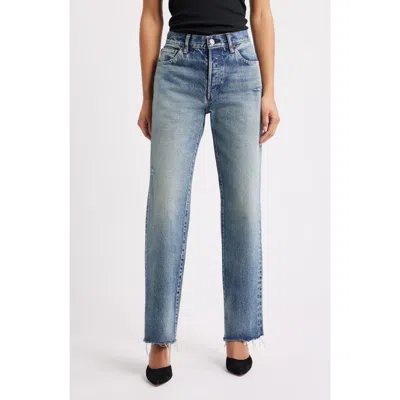 Moussy Vintage Ravencrest Straight Leg Jeans In Blue