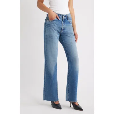 Moussy Vintage Remake Flare Jeans In Blue