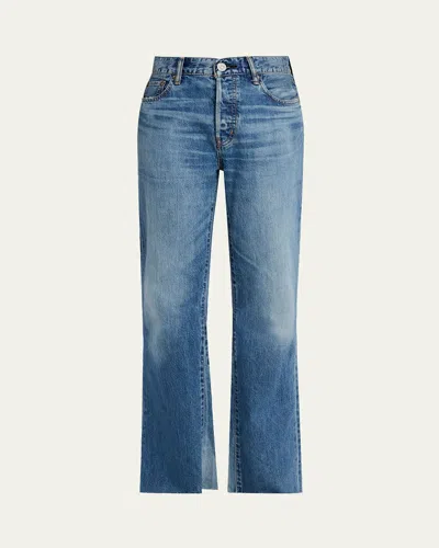 Moussy Vintage Remake Flare Jeans In Blue