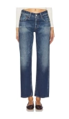 Moussy Vintage Ridgefield Straight Low In Blue