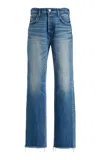 Moussy Vintage Rutherford Stretch Straight-leg Jeans In Medium Wash