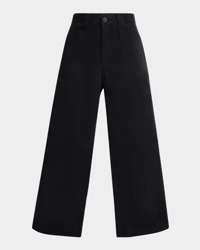 Moussy Vintage Scofield Gusset Cargo Pants In Navy