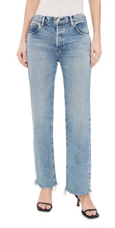 Moussy Vintage Sebring Straight Jeans Light Blue