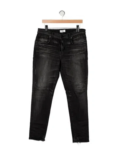 Pre-owned Moussy Vintage Skinny Jeans In Gray