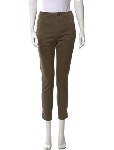 Pre-owned Moussy Vintage Skinny Leg Pants In Green