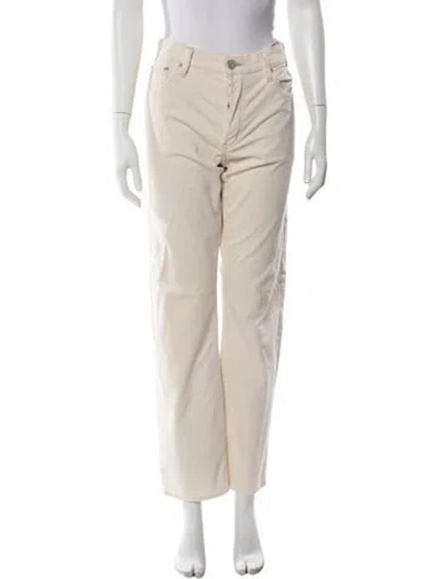 Pre-owned Moussy Vintage Straight Leg Pants In Neutral