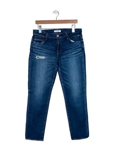 Pre-owned Moussy Vintage Straight-leg Jeans In Blue