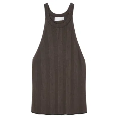 Moussy Vintage Swarm Delta Tank Top In Brown