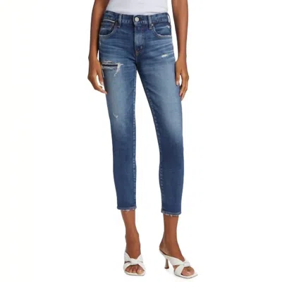 Moussy Vintage Swillburg Skinny Jeans In Dark Blue