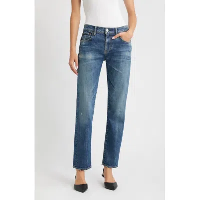 Moussy Vintage Vamo Slim Straight Leg Jeans In Blue