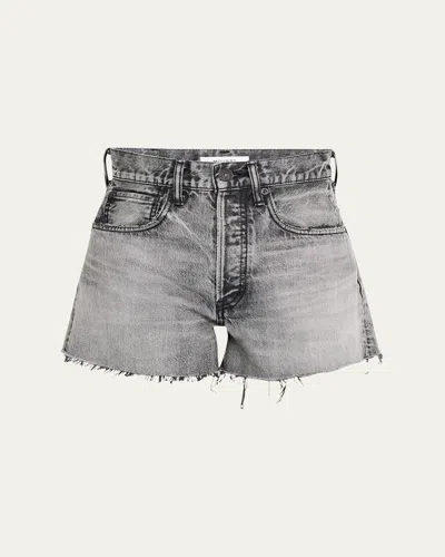 Moussy Vintage Westhampton Denim Shorts In Ltblk