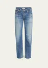 MOUSSY VINTAGE WHITMAR STRAIGHT LOW-RISE JEANS