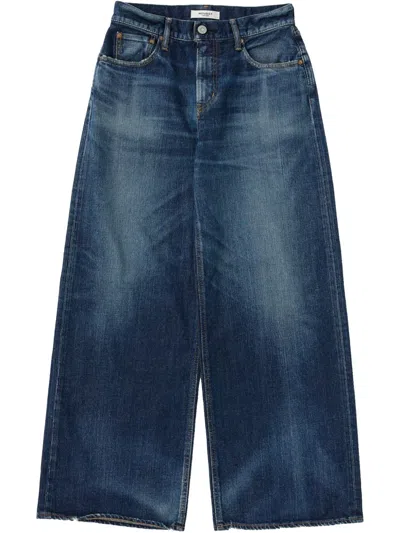 Moussy Vintage Wide-leg Jeans In Blue