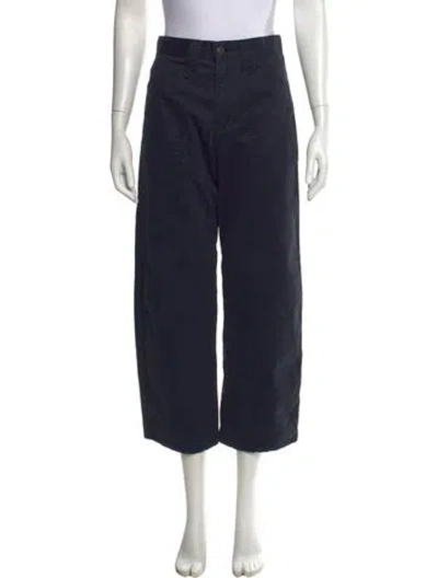 Pre-owned Moussy Vintage Wide Leg Pants In Blue