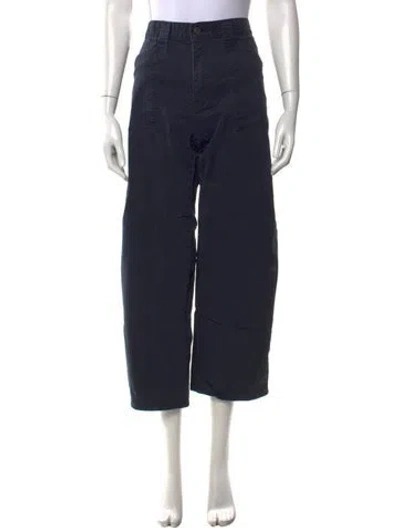 Pre-owned Moussy Vintage Wide Leg Pants In Blue