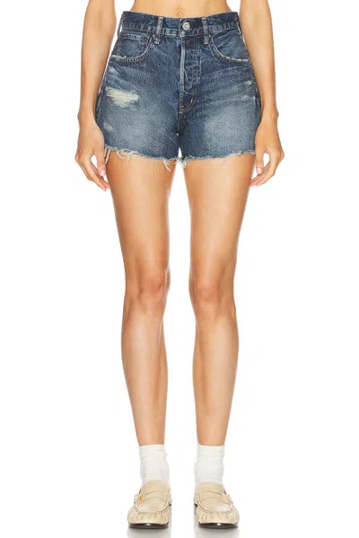 Moussy Vintage Willowick Shorts In Dark Blue