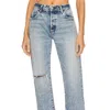 MOUSSY VINTAGE WINDOM STRAIGHT JEAN IN BLUE
