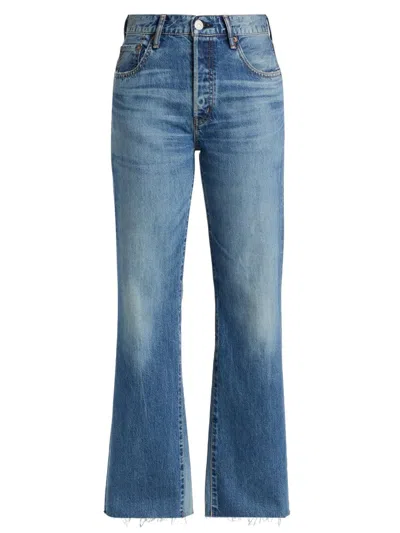 Moussy Vintage Women's Asheville Flared Jeans In Blue