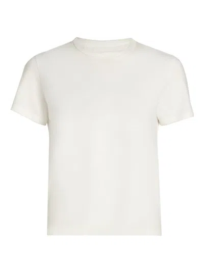 Moussy Vintage Women's Basic Crewneck Cotton T-shirt In White