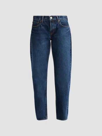 Moussy Vintage Women's Bedford Curved Boy Jeans In Blue