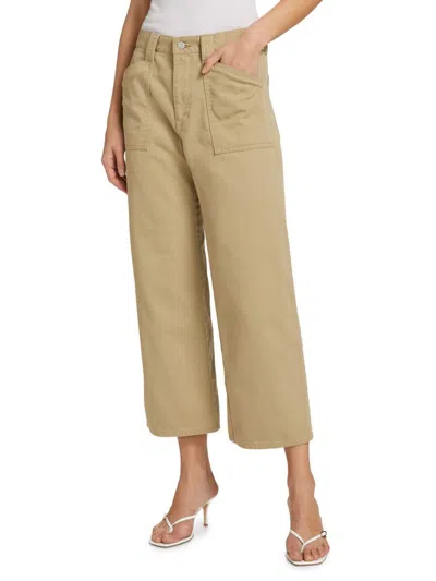 Moussy Vintage Women's Gandy Gusset Cargo Pants In Brown