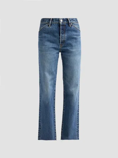 Moussy Vintage Women's Prescott Western Straight-leg Jeans In Blue