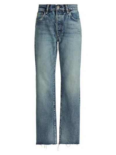 Moussy Vintage Women's Ravencrest Straight-fit Jeans In Blue