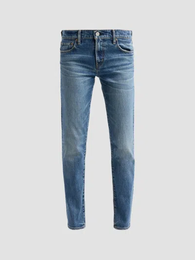 Moussy Vintage Women's Slim Straight Jeans In Blue