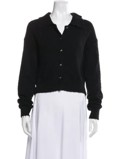 Pre-owned Moussy V-neck Sweater In Black