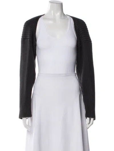 Pre-owned Moussy V-neck Sweater In Black