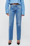 Moussy Westchase Straight Jean In Blue In Blue