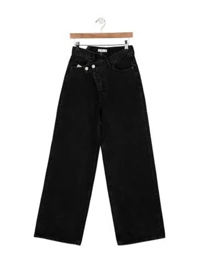 Pre-owned Moussy Wide Leg Pants In Black