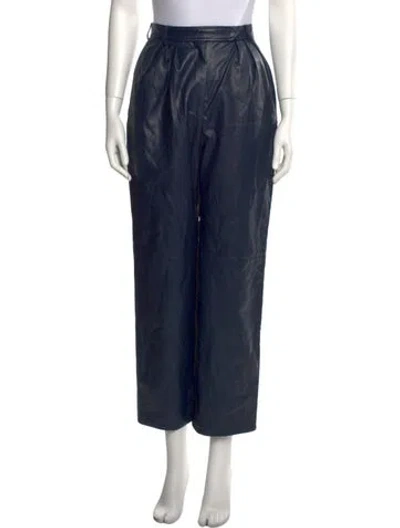Pre-owned Moussy Wide Leg Pants In Blue